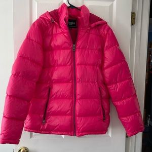 GUESS Hot-Pink Puffer. (Mens)